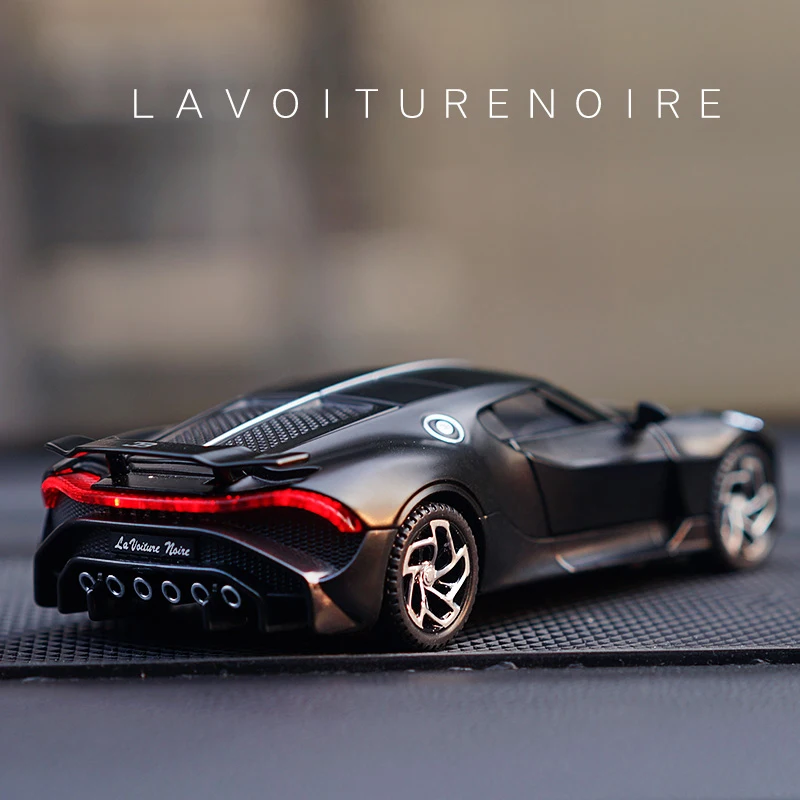 1:32 Bugatti La Voiture Noire Black Dragon Supercar Toy Alloy Car Diecasts & Toy Vehicles Car Model Car Toys For Children