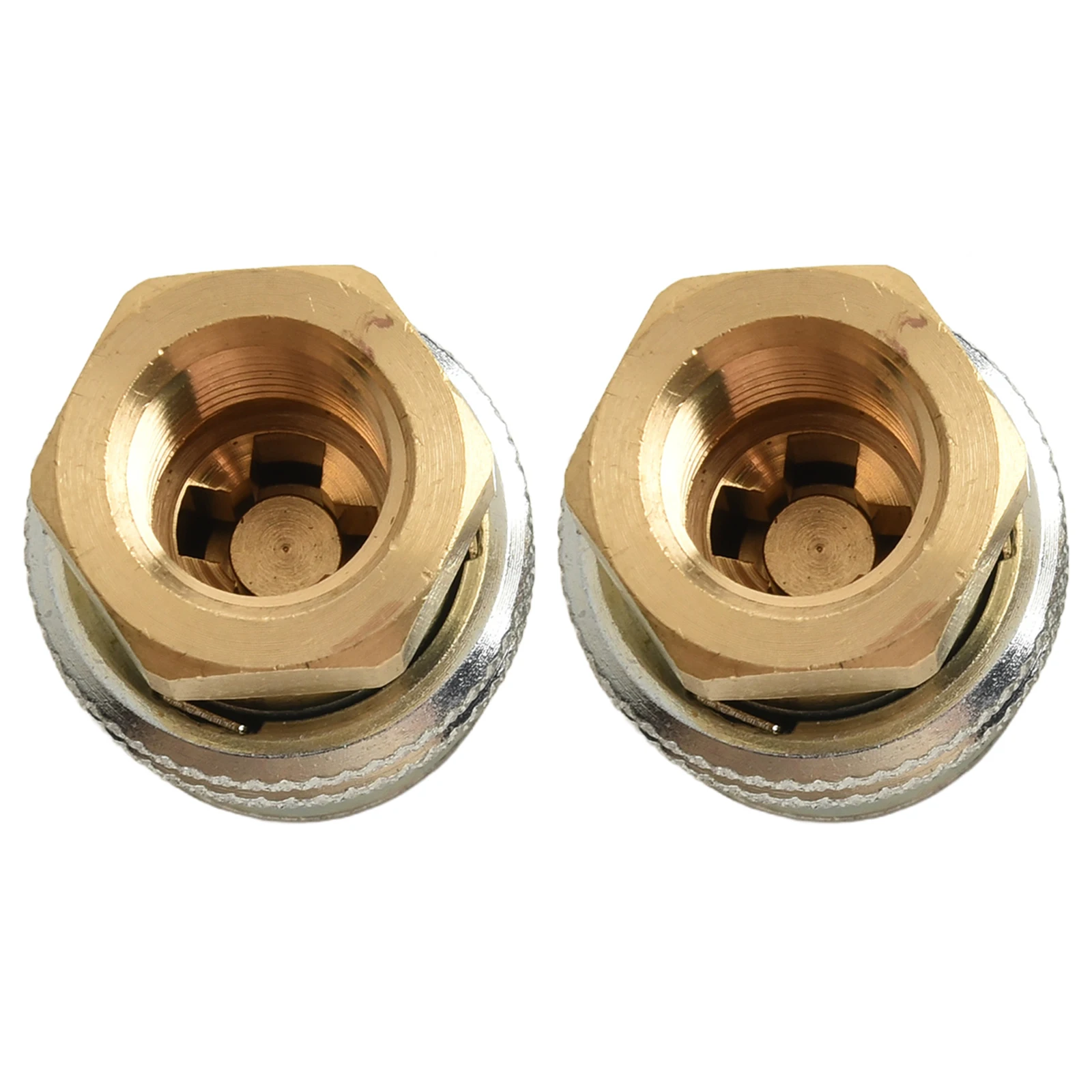 2Pcs Lock On Air-Chuck 1/4NPT Car Self-Locking Tire Inflator Chuck Tire Inflator Closed Flow Brass Tire Air-Chuck For Inflator