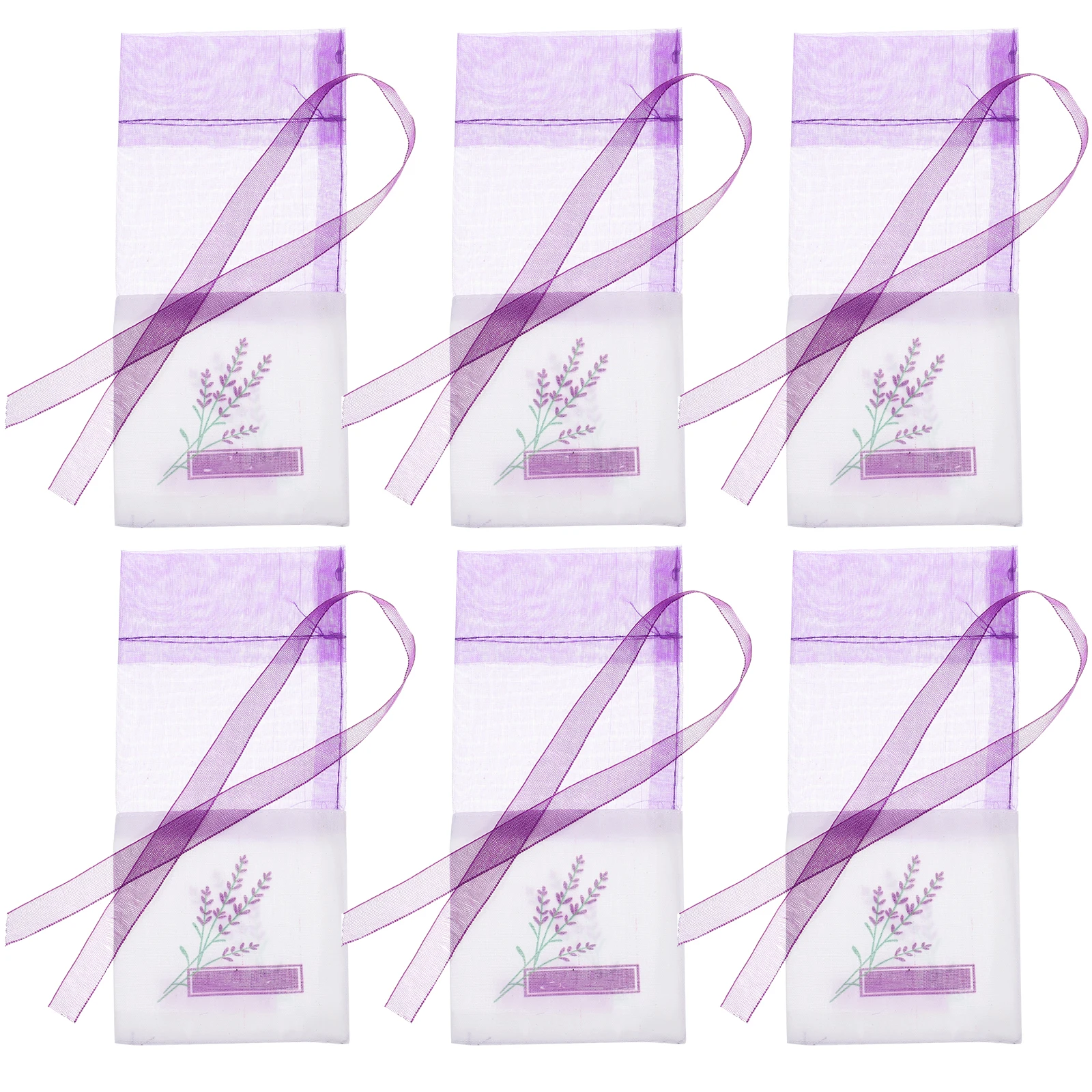 

25 Pcs Lavender Sachet Bags Small Gift Drawstring Vintage Organza Cotton Wedding Favor Candy Storage Moth
