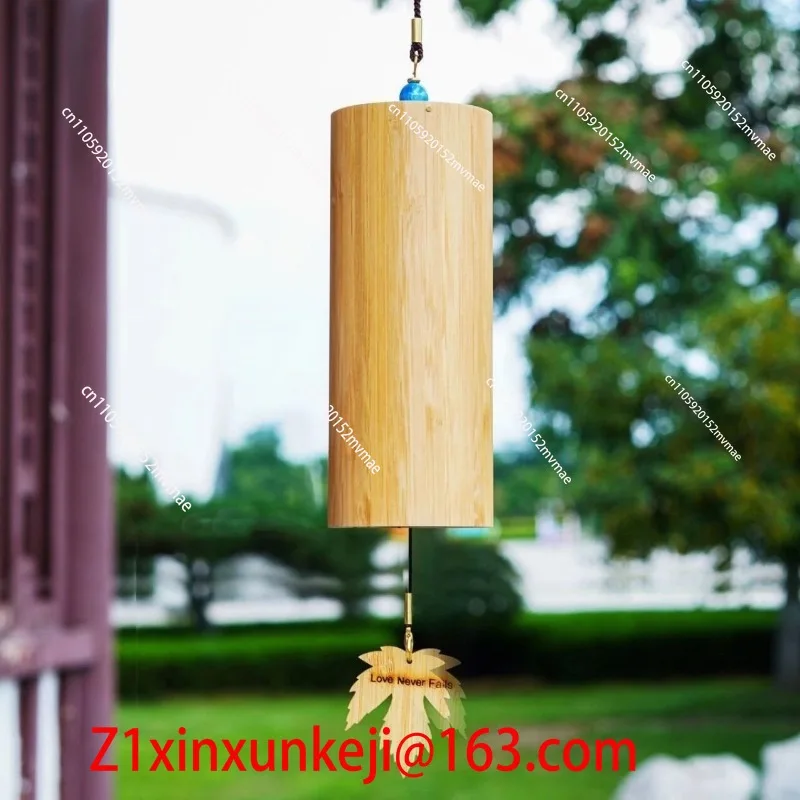 Bamboo Wind Chime Melodic Sound Hanging Ornament Meditation Yoga Relaxation Home Garden Decor
