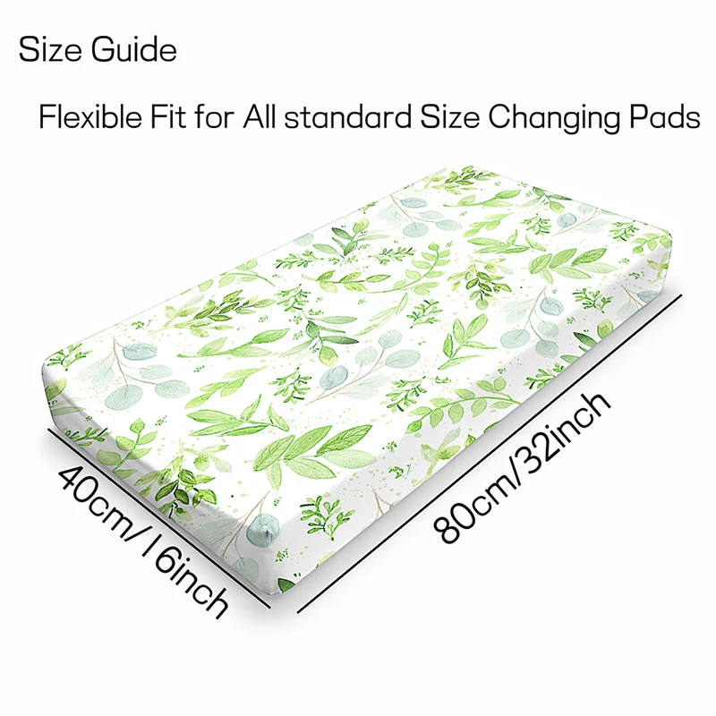 Baby Changing Pad Cover Soft Changing Table Cover Sheet Printed Diaper Change Mat Sheet for Newborn Boys Girls Shower Gift