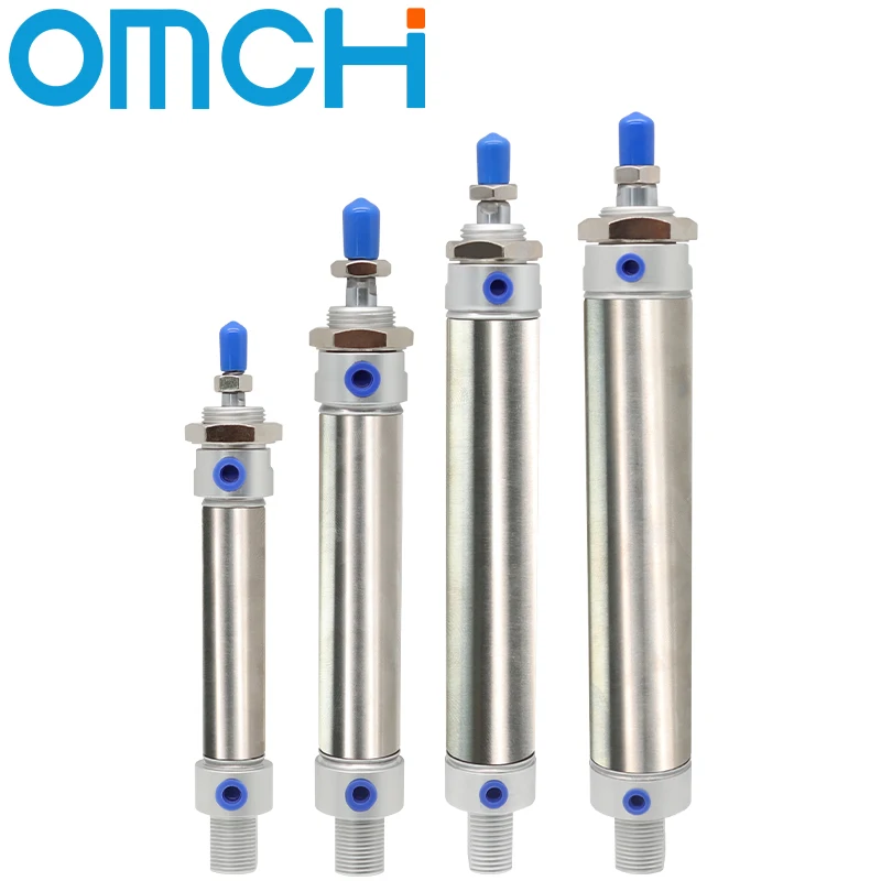 MA Type Stainless Steel Double Action With Magnet Bore 16/20/25/32/40mm Stroke 25/50/75/100/125/150/175mm Pneumatic Air Cylinder
