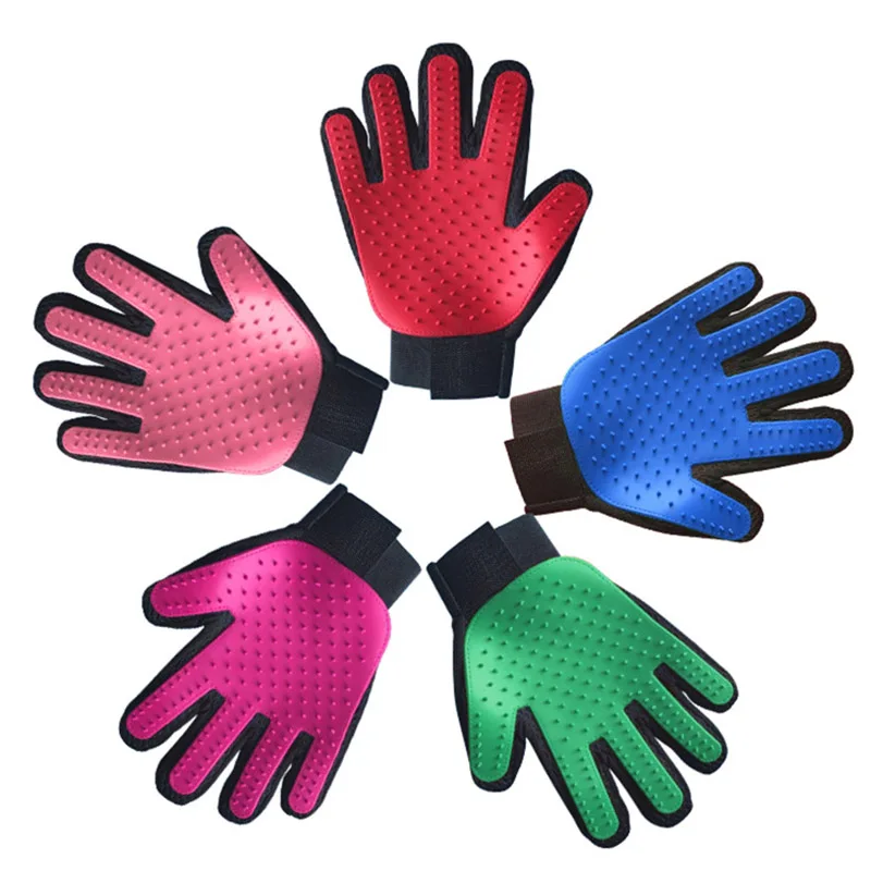 Pet Glove Cat Dog Hair Deshedding Grooming Glove Brush Gloves Dog Comb for Cats Bath Hair Remover Clean Massage Brush For Animal