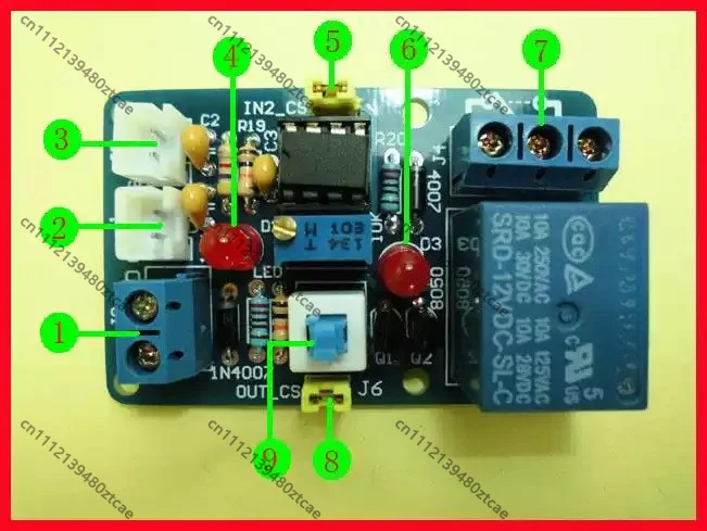 1 Channel Voltage Comparator Module LM393 Reverse Polarity Protection Voltage Indicator DC 12V