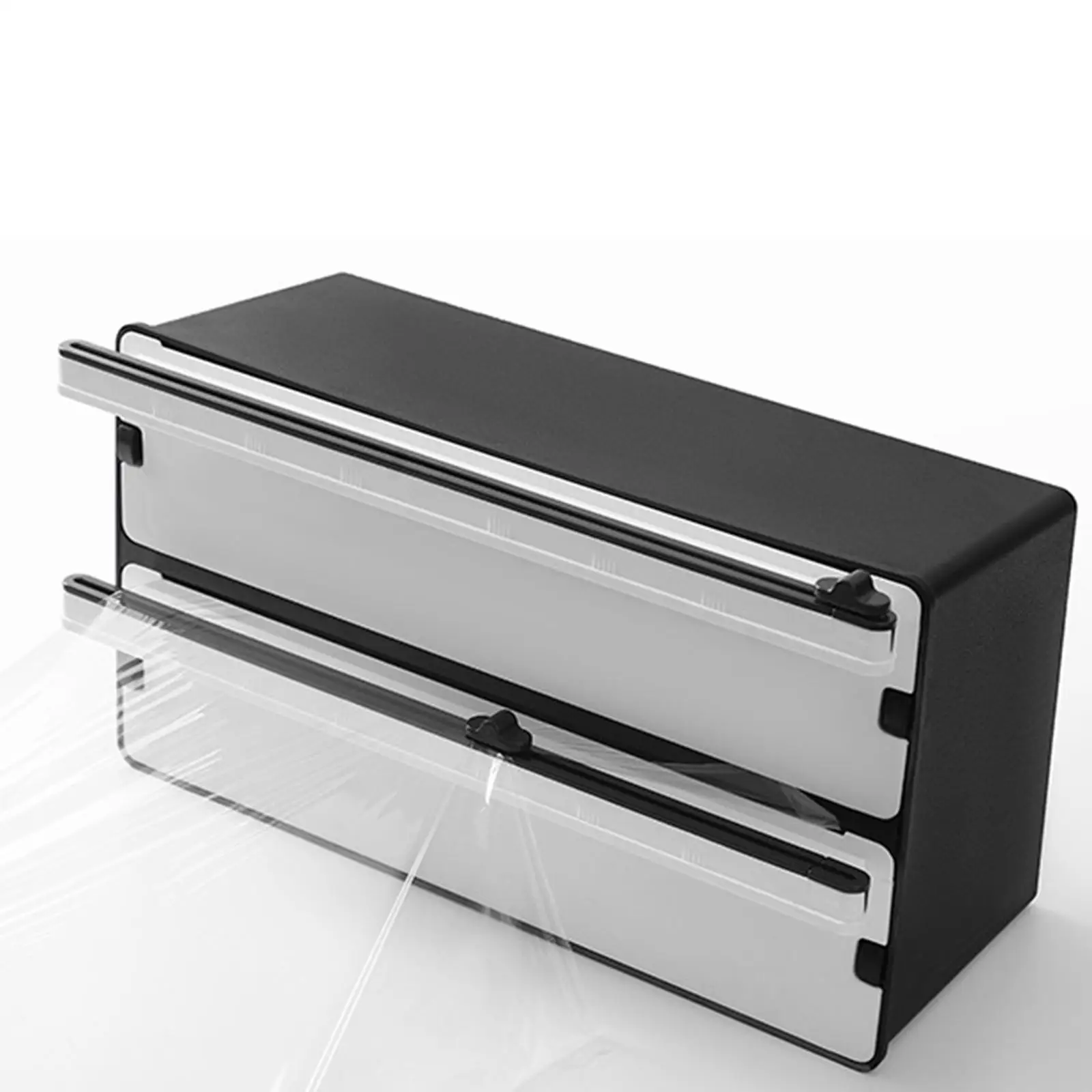 Foil Cling Film Storage Holder Box Wrap Dispenser 2 in 1 Practical Accessories