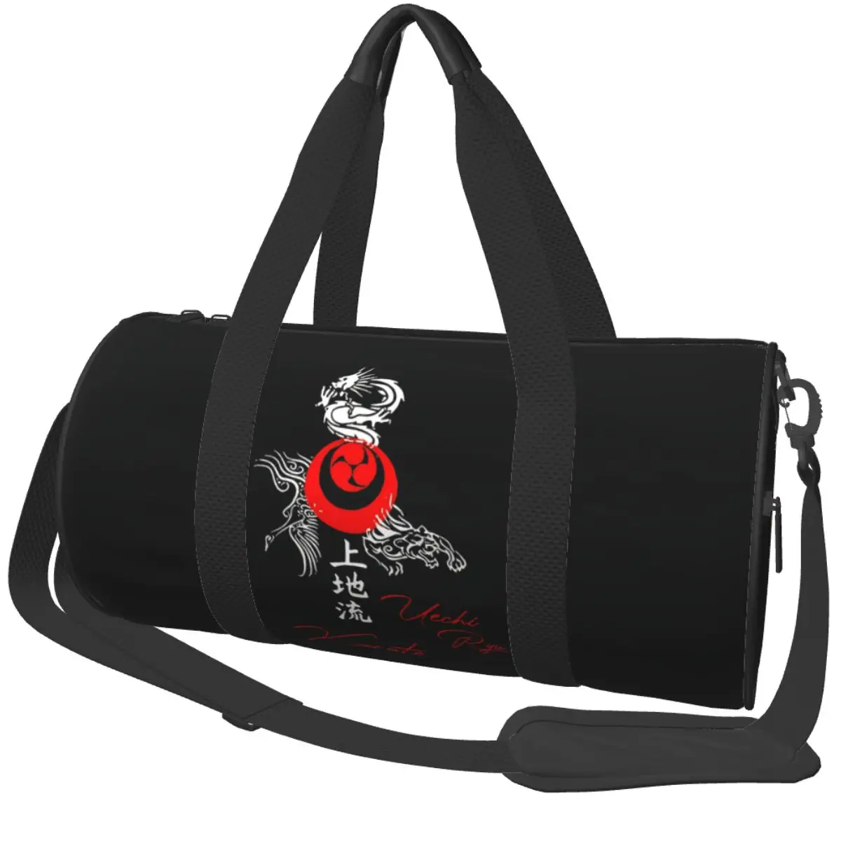 Uechi Ryu Karate Elements Gym Bag Travel Sports Bags Men Custom with Shoes Graphic Fitness Bag Portable Handbags
