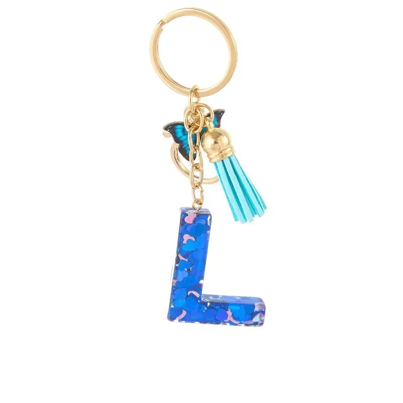 Custom Blue Butterfly Keychain, Personalized Gift
