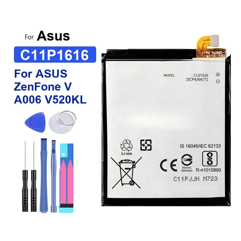 

For Asus Zenfone V A006 V520KL Long Lasting C11P1616 3000mAh Mobile Phone Battery