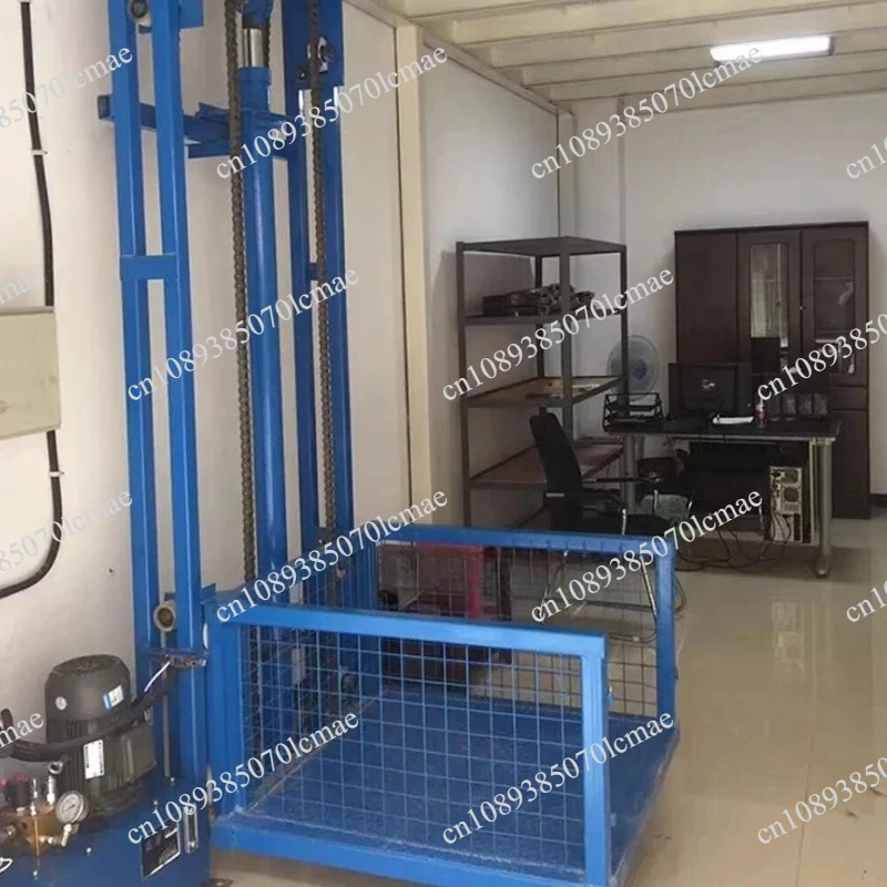 3M Load 500KG Hydraulic Home Elevator for Simple Factory Small Warehouse Lifting Platform with Guide Rail