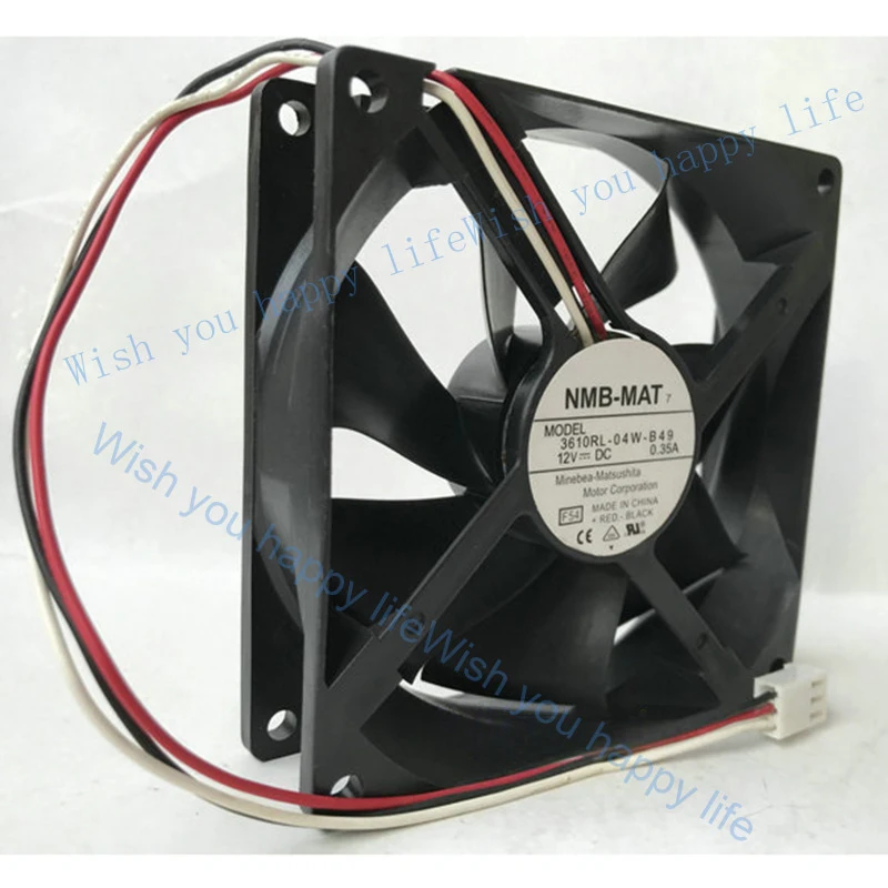 

V+ New for NMB-MAT 3610RL-04W-B49 DC12V 0.35A 3pin projector cooling fan#QW