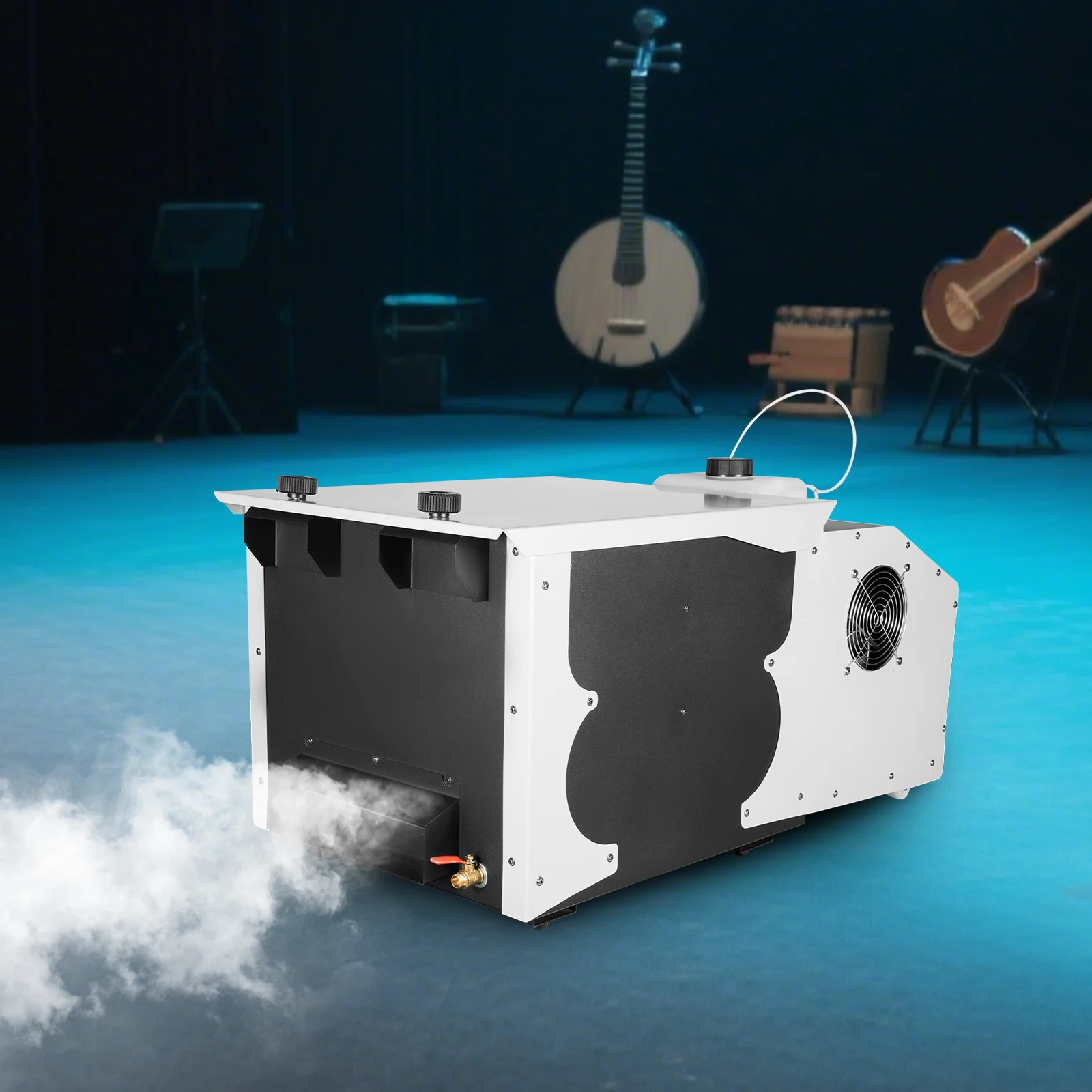Smoke Machine 3000W Low Lying Fog Generator DMX512 Remote Control 2L Tank Stage Fogger for Wedding Halloween Party