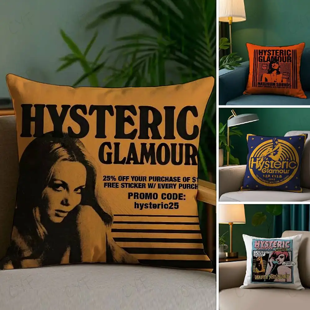 

H-HystericS G-Glamour Anime Pillow Case Custom Printed Brushed Fleece Pillow, Baby Skin-Touch, Eco-Friendly Dye-Sublimation Cush