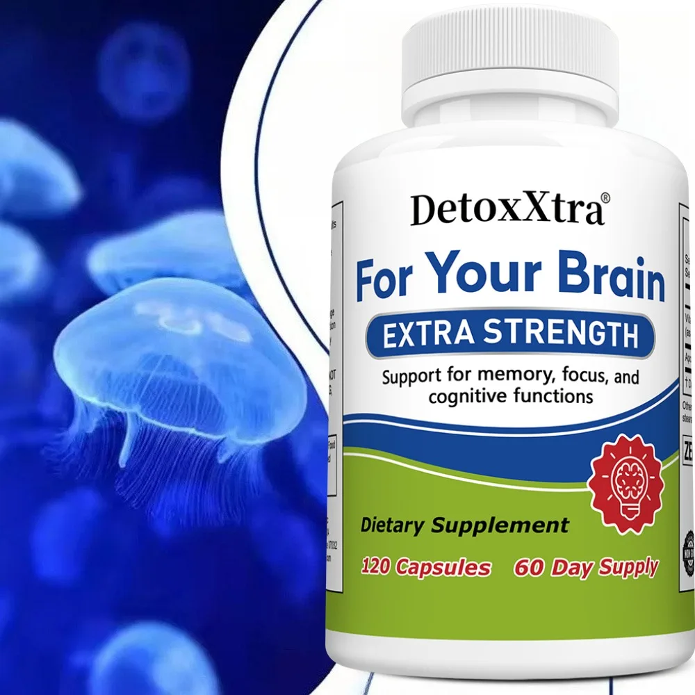 For Your Brain, Extra Strength, Support for Memory, Focus, and Cognitive Functions, Dietary Supplement, 120 Capsules