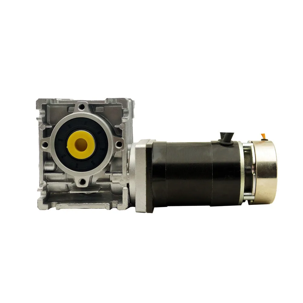 

57mm 69W Brushless DC Motor 24V with brake and worm gearbox 5:1/7.5:1/10:1/15:1/20:1/25:1/30:1/40:1/50:1/60:1/80:1 reducer BLDC