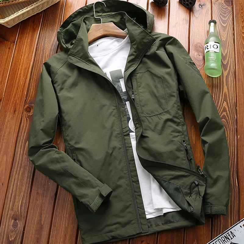 Jacket Men's Spring and Autumn New Product Casual Mid Length Top Youth Sports Outdoor Coat Men