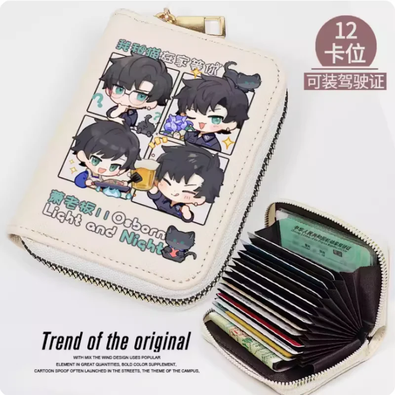 

Anime Light and Night Osborn Zipper Wallet Women Fold Bag Multi Card Coin Pocket Holder Fashion Wallet Gift