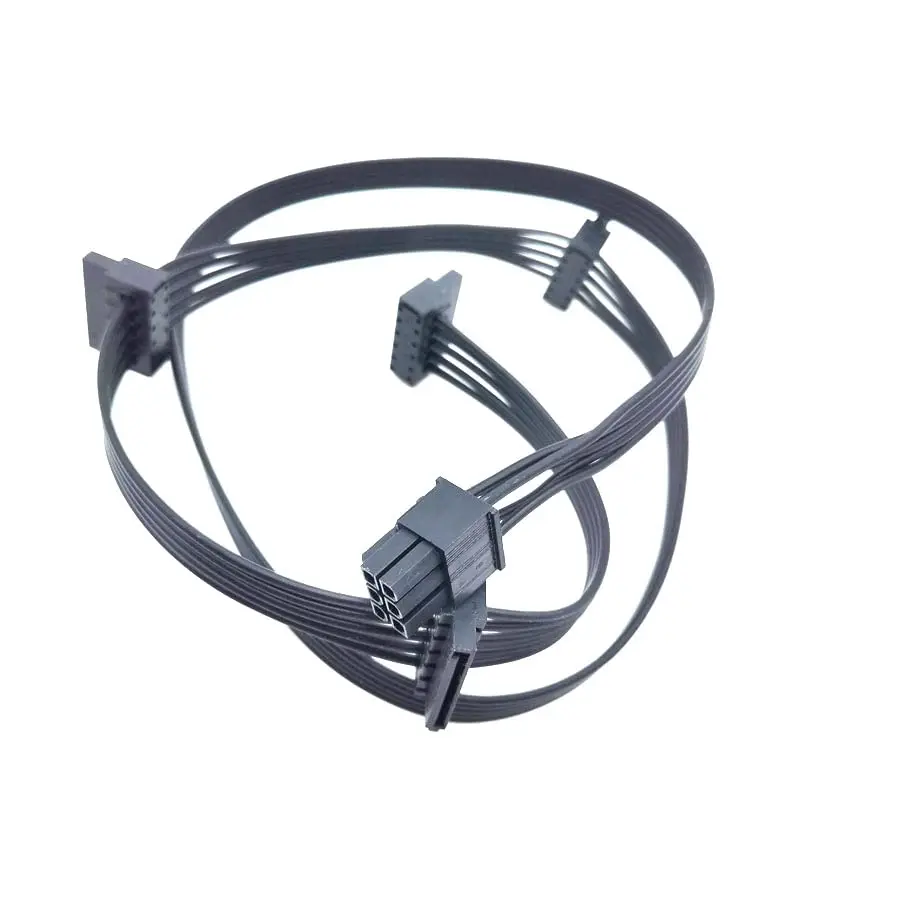 1x PCI-E 6Pin 1 to 4 SATA 15Pin Power Supply Cable for RM1000x RM850x RM750X PSU