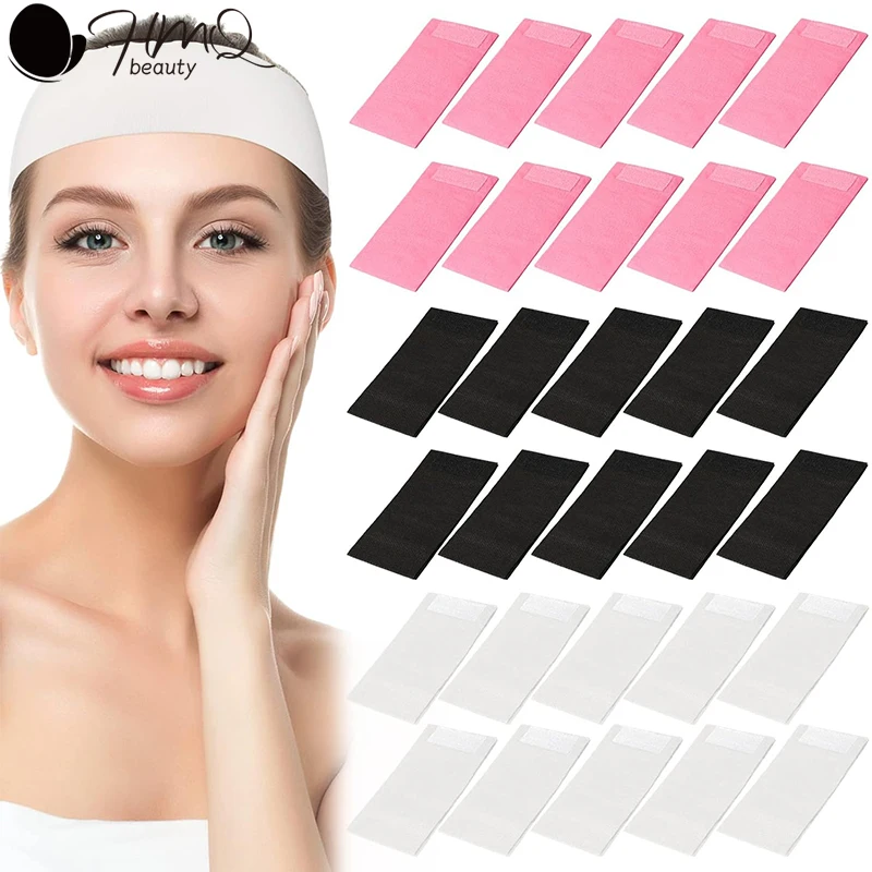 

Одноразовые повязки на голову для спа-салона, эластичная нетканая повязка для ухода за кожей с удобной застежкой для женщин, товары для салонов красоты