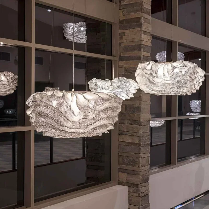 TechHPItaly Design Creative LED Pendant Light Clouds Spark Chandeliers Lamp Home Decor Bedroom