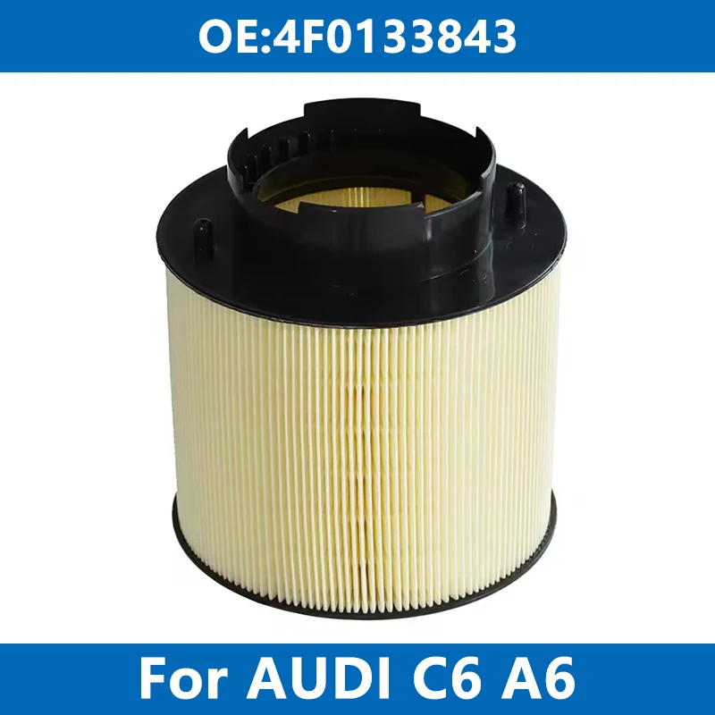 

Car Engine Air Filter 4F0133843 For AUDI C6 A6 2.7 3.0TDI 2.4 2.8 3.2 4.2FSI 3.0TFSI Avant Allroad 2004-2011