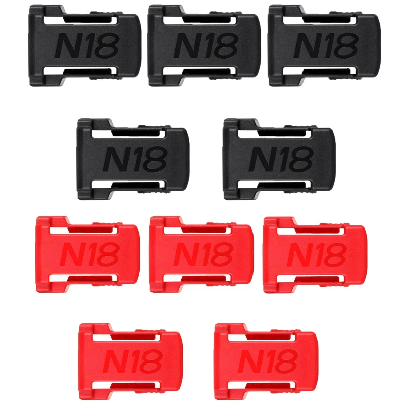 

5PCS Universal Battery Mounts for Milwaukee 48-11-1850 18V 20V Lithium Ion Batteries Portable Mounting Brackets MWQ Belt Buckle