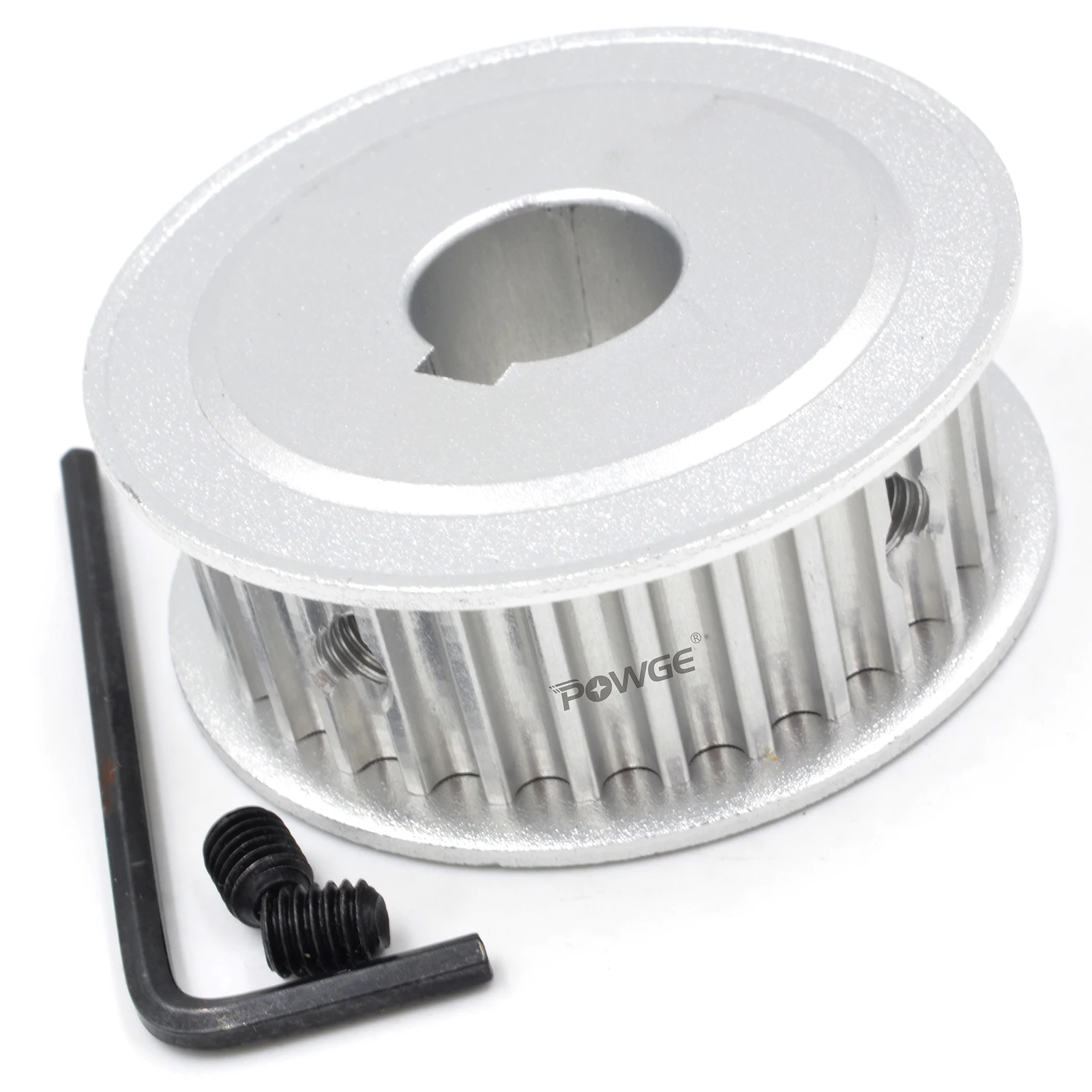 POWGE 30 teeth HTD 5M Timing Pulley AF Bore 5/6/6.35/7/8/10/12/14/15/16/17/18/19/20/25/30 for HTD5M belt width 10/15/20/25mm 30T