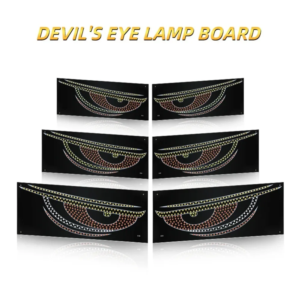 

Creative RGB Dynamic Truck Devil Eyes Light Multi-Mode USB 5V Demon Eye Light LED Display LED Windshield Display Car Decor
