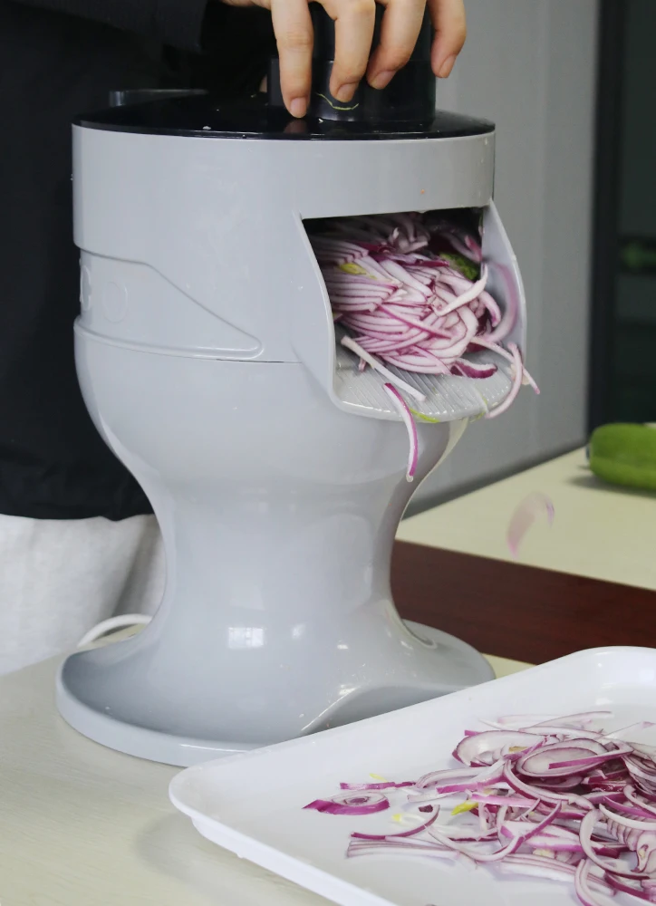 New！ Multifunctional Restaurant Electric Vegetable Chopper Potato Lemon Slicing Machine