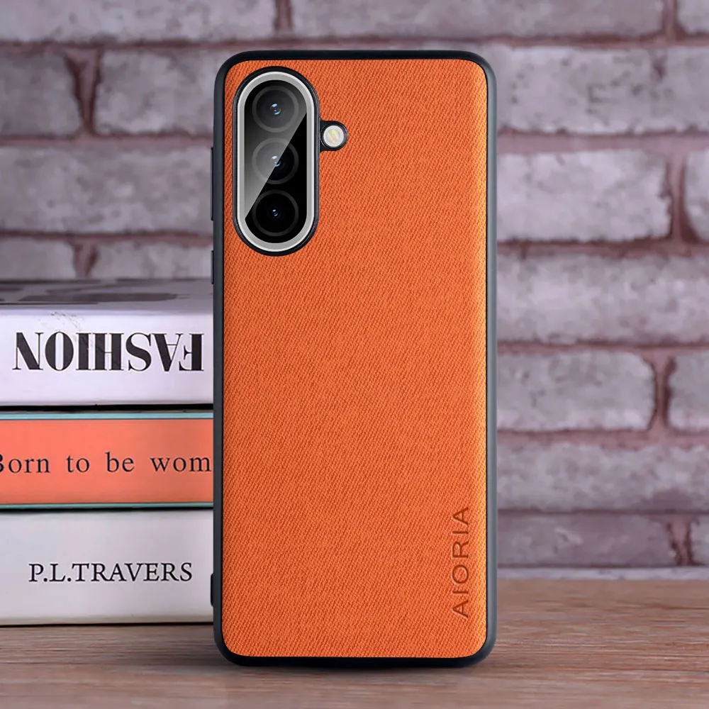 Case for Samsung Galaxy A57 Leather Fashion Soft TPU Master Hard Textile Leather Fashion Phone Cover for Galaxy A57 Case Funda