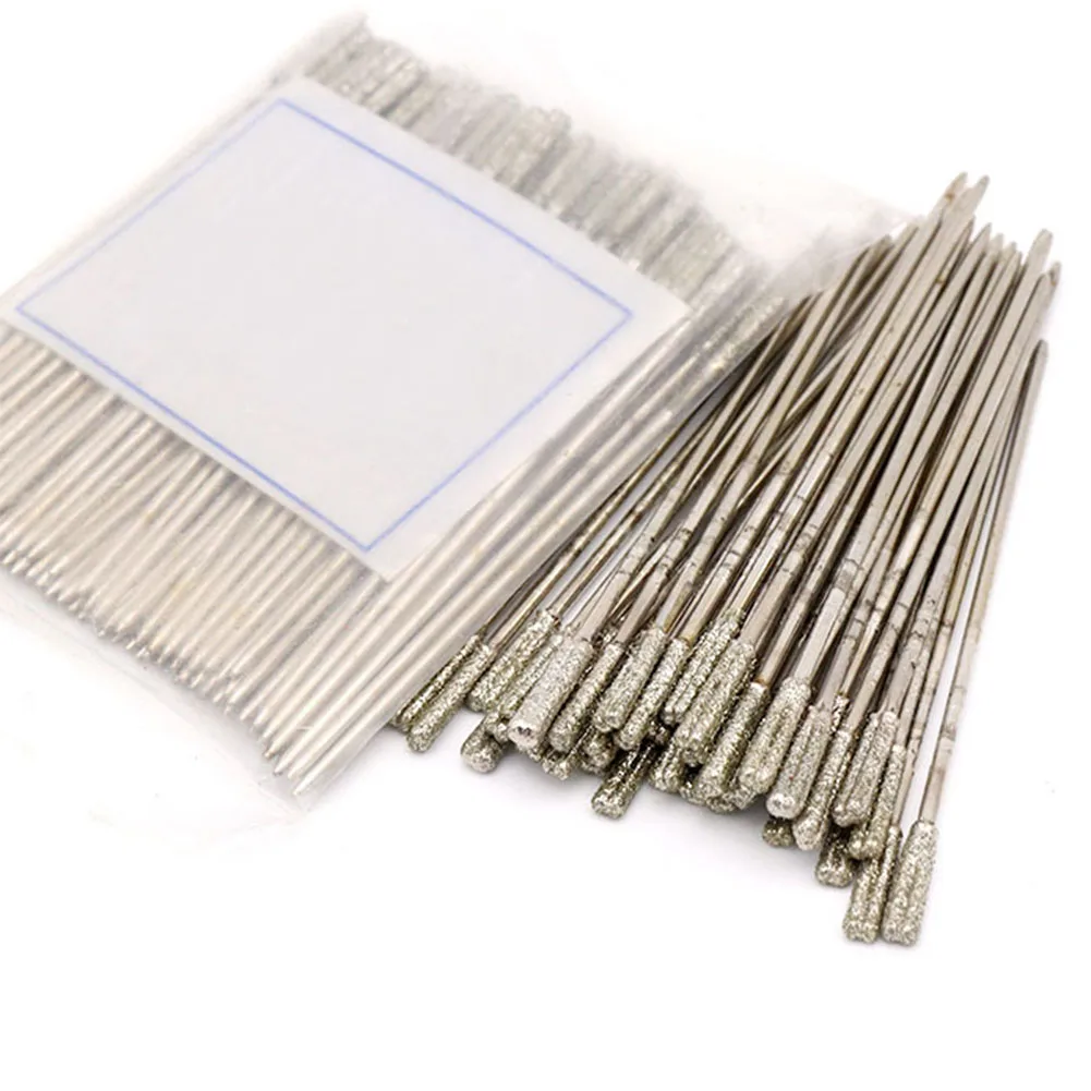 

Needle Lapidary Drill Bits Stone 30pcs Ceramic Diamond Coated Drilling For Jewelry Agate Jewelry Power Tools New