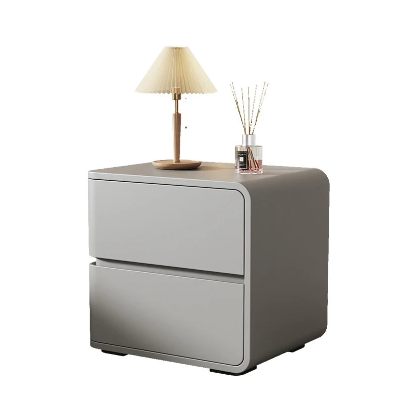 

New Design White Wooden Bedside Cabinet Nigh Table Modern Luxury Nightstand Bedside Table With 2 Drawers