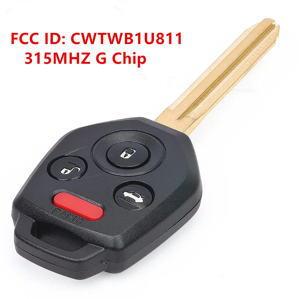 

KEYECU Replacement Remote Key 315MHz G Chip for Subaru Impreza WRX Forester XV Crosstrek Outback Legacy FCC ID: CWTWB1U811