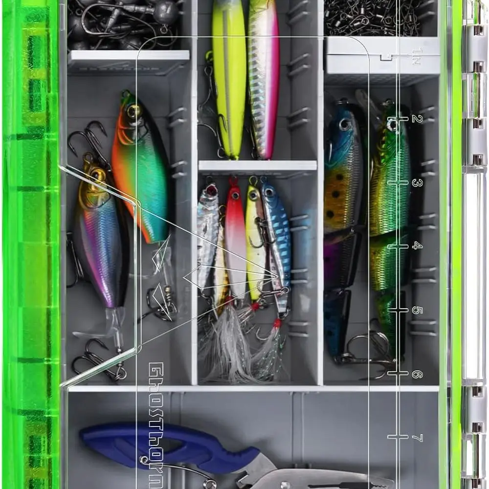 

Водонепроницаемый пластиковый органайзер для рыболовных снастей со съемными перегородками, решения для хранения серий 3600 и 3700.