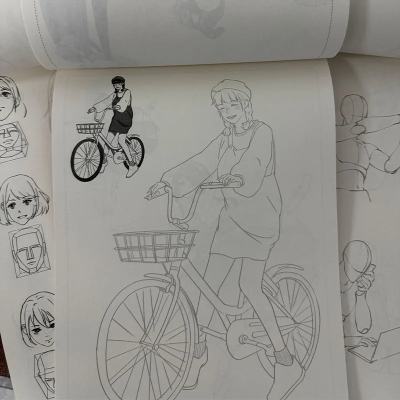 A4 Manga Drawing Tracing Books Anime Sketch Workbook For Beginners Kids Adults Art Practice