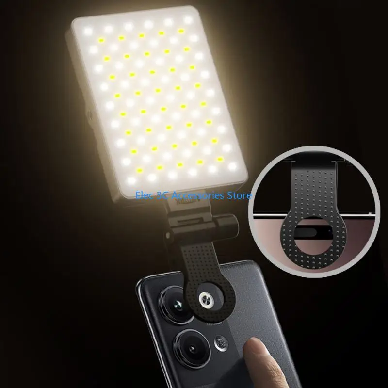 Y51A Adjustable Color Miniature LED Camera Light With Base For Mobile Photography And Video Creation Live Broadcasts