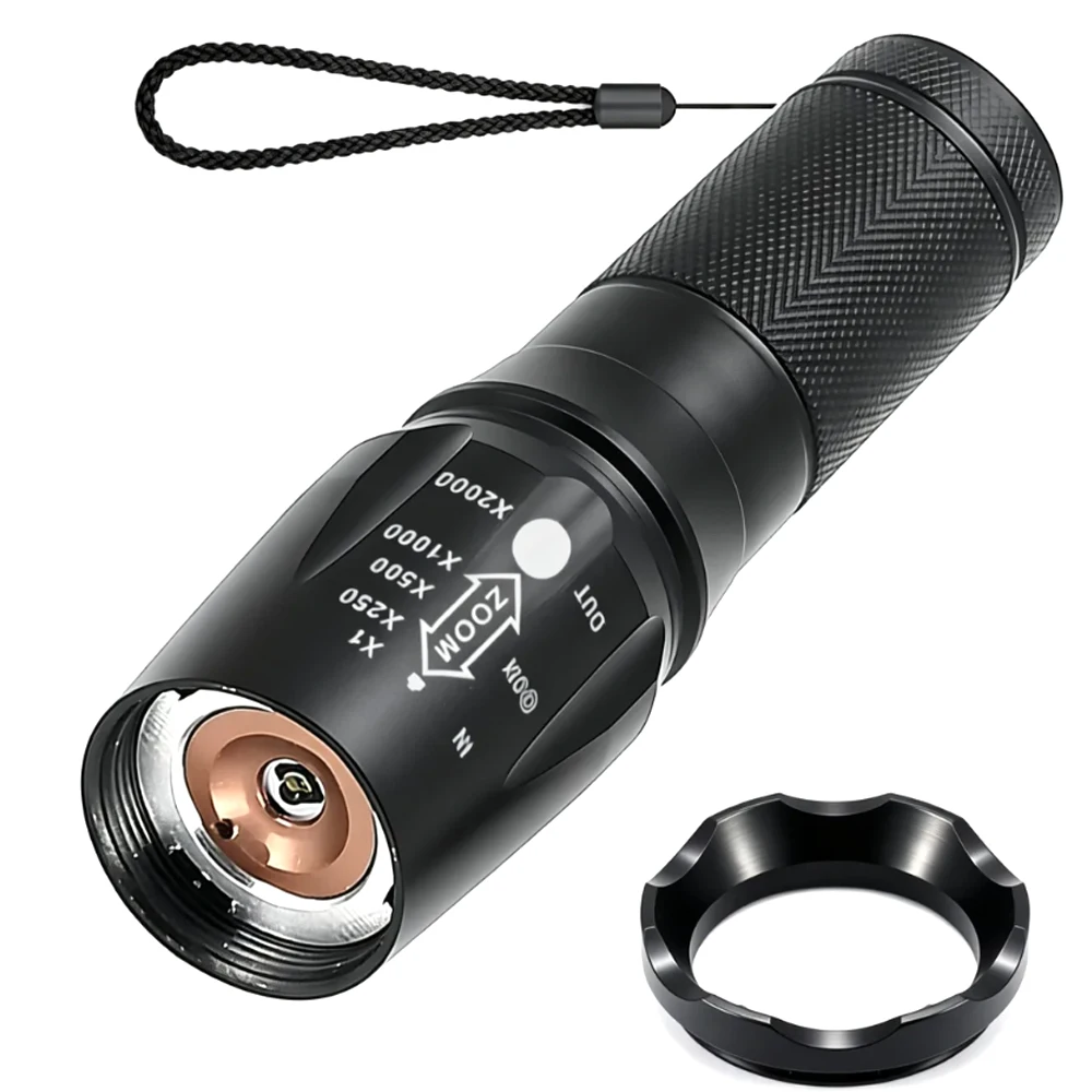 IR Infrared Flashlight 850nm Telescopic Zoom Night Vision Aluminum Alloy Supplementary Light 940nm for Outdoor Activities