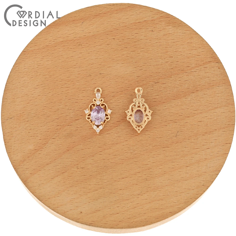 Thân Ái Thiết Kế Bộ 50 13*20MM Trang Sức Phát Hiện & Các Thành Phần/CZ Quyến Rũ Cho Bông Tai/Tay/Tự Làm Mặt Dây Chuyền/Phụ Kiện Trang Sức