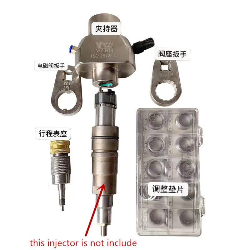 COMMON RAIL CUMMINSS SCA-NIA XPI ISG INJECTOR 2872544 1933613 2086663 1881565 DISASSEMBLY VALVE MEASURE TOOLS ADJUSTMENT SHIMS