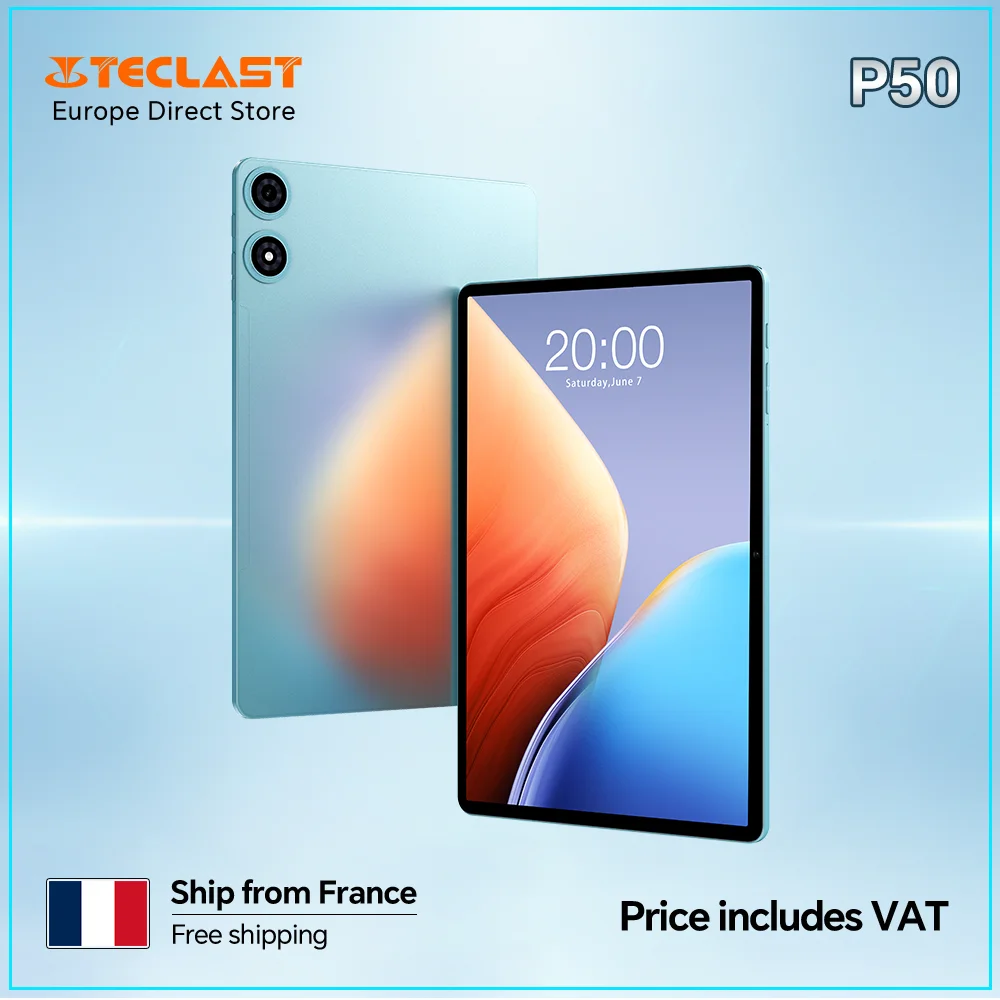 Tableta Teclast P50 con Android 14, Pantalla IPS de 11 Pulgadas, 14 GB de RAM (…