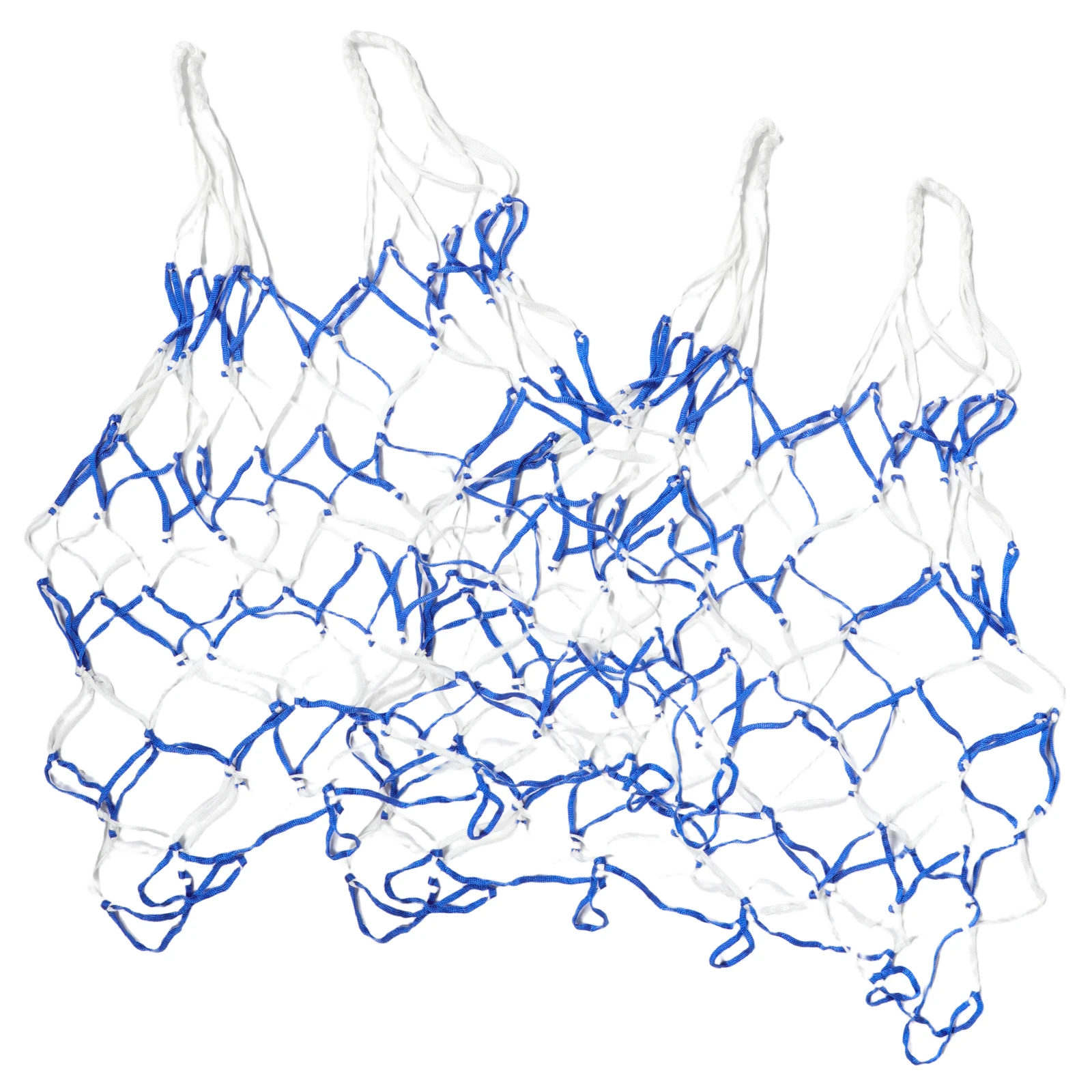 

2pcs Ball Net Bag Large Capacity Mesh Storage Container Blue Portable Outdoor Sports Equipment Bag For Soccer Basketball