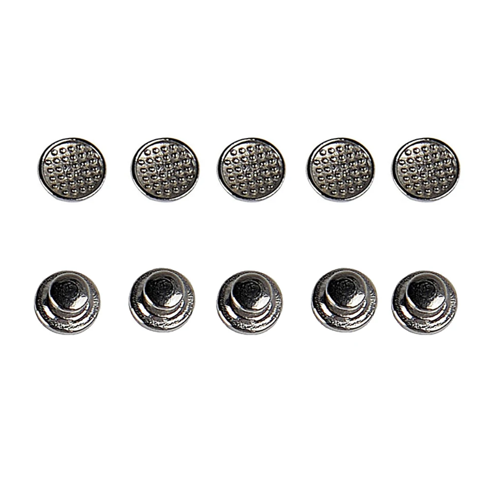 10 Stück/Packung AZDENT Zahnärztliche Kieferorthopädische Lingualknöpfe, Bondierbare Metall-Zungenseiten-Spangen mit Rechteckiger/Runder Basis – Detail 8
