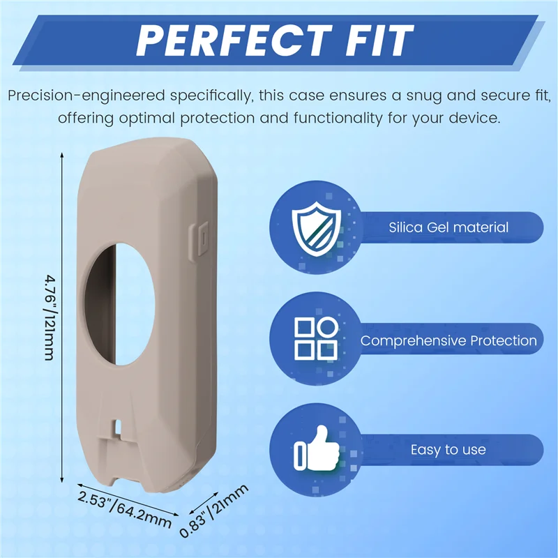 Robuste Silikon-Schutzhülle für Garmin Edge 1050, Silikon-Rückseite für Garmin Edge 1050