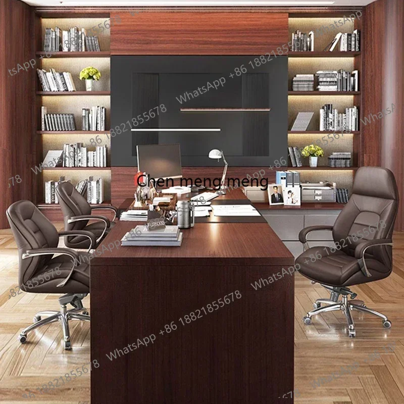 Grande promotion Leather boss chair home business luxury comfortable sedentary general manager office seat