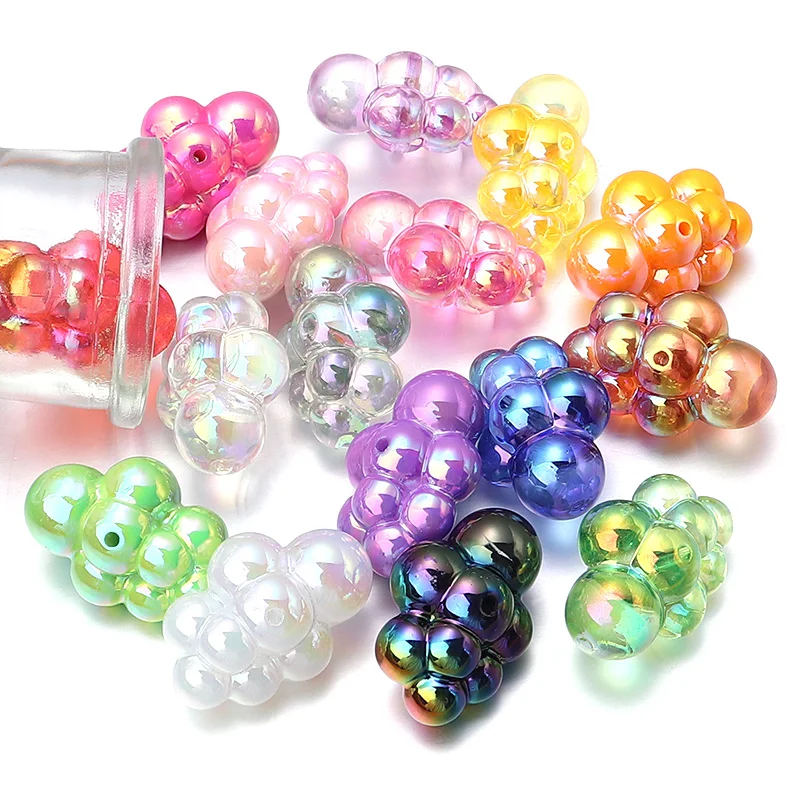 10 Stück 33x22mm AB-Farbige Wolken-Acrylperlen Bunte Lose Abstandhalter-Wolkenperlen DIY Schmuckherstellung Anhänger Halskette Schlüsselanhänger – Detail 5