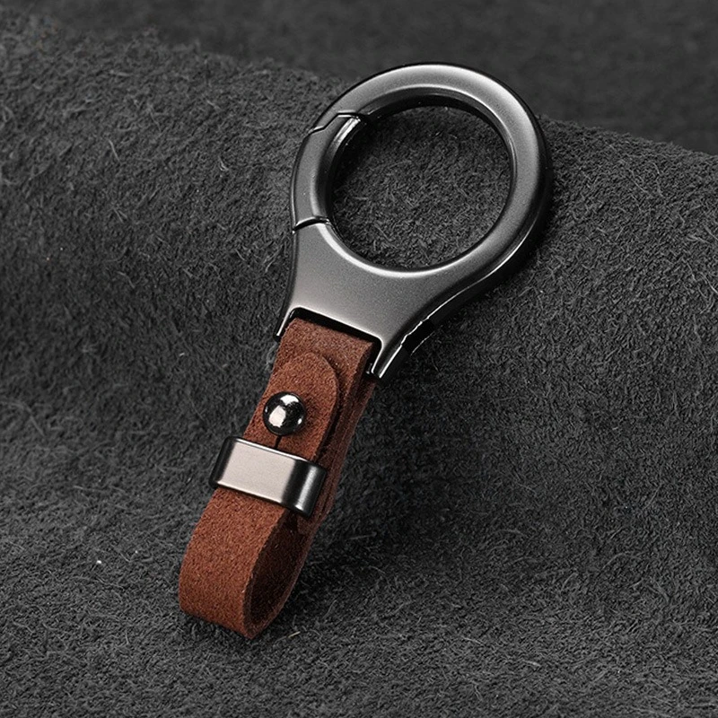 1 Stück Minimalistischer Wildleder-Schlüsselanhänger Kreativer Modischer Autoschlüsselring für Männer Frauen Paare Perfektes Geschenk – Detail 10
