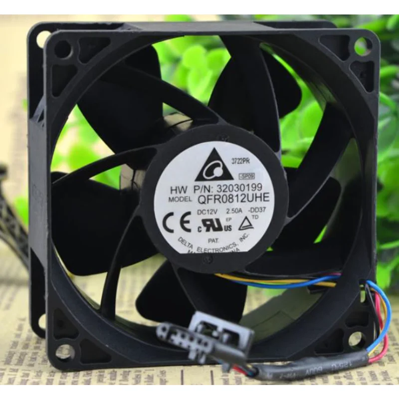 New CPU Fan for Delta QFR0812UHE 12V 2.5A Industrial Vehicle Modified Booster Violent Fan 8038 8CM 80*80*38MM