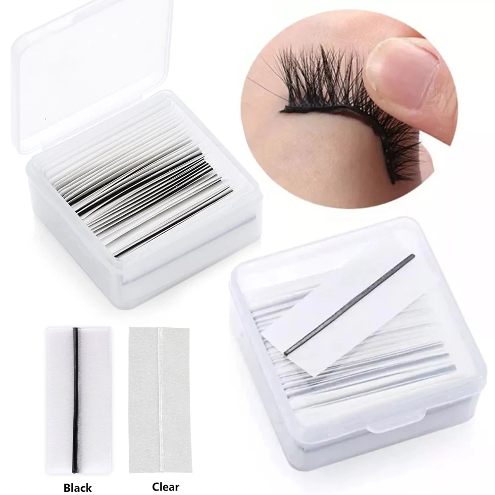 10/20/38Pcs/Box Reusable Self-Adhesive False Eyelashes Glue Strip Eyelash Glue-Free Lash Adhesive Tape Professional Makeup Tools