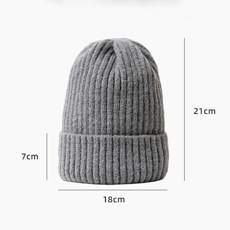 2024 Plush Thick Warm Beanie Men Skullies Beanies Hat for Women Bonnet Hip Hop Caps Chapeau Femme Hats Cap Chapeau Homme Bonnets