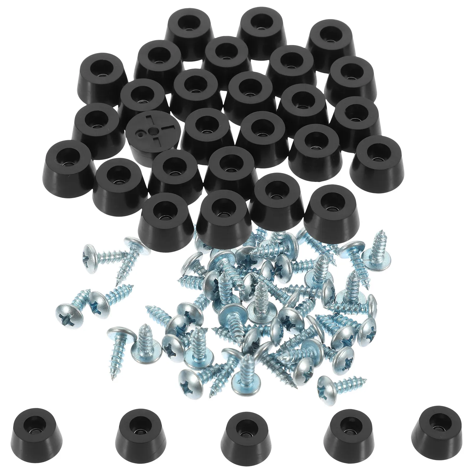 60Pcs Rubber Furniture Feet Pads Non-Skid Chair Leg Covers Wear-Resistant Table Foot Pads Chair Feet Protectors for Floor