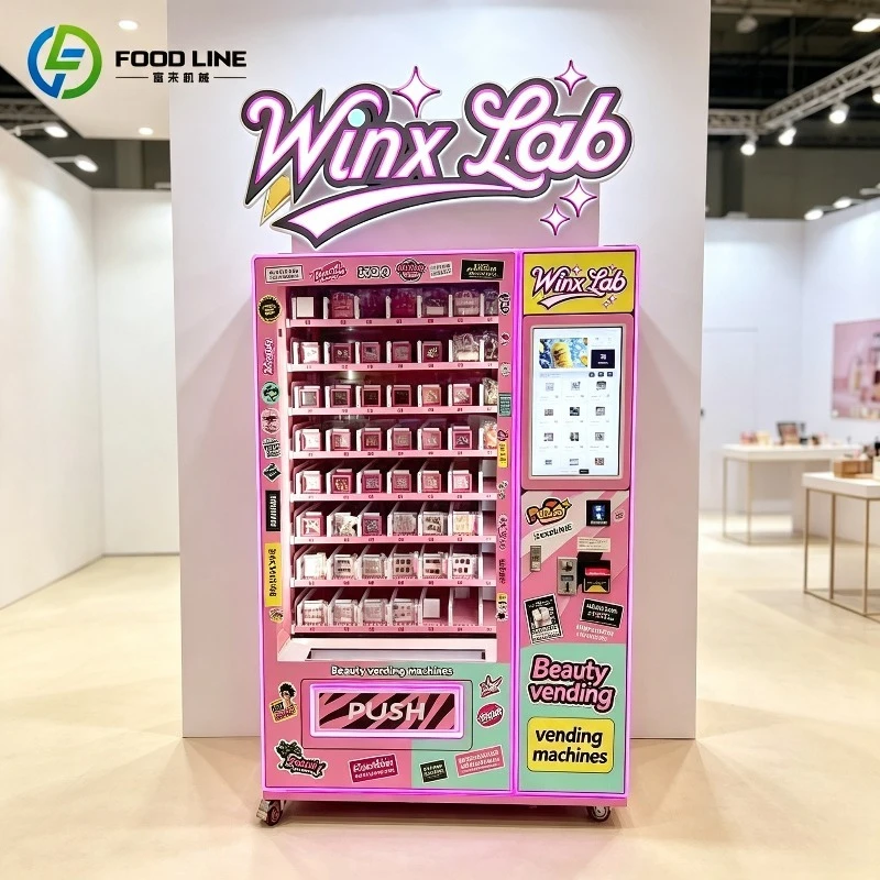 Intelligent Beauty Product Automatic Selling Machine Large Capacity Cosmetic Vending Machine Touch Screen FL Customized
